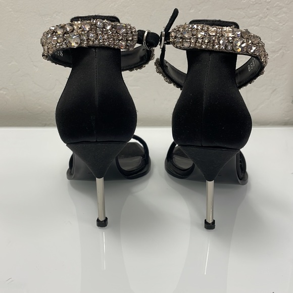 Alexander McQueen Crystal Ankle Strap Stiletto 90mm